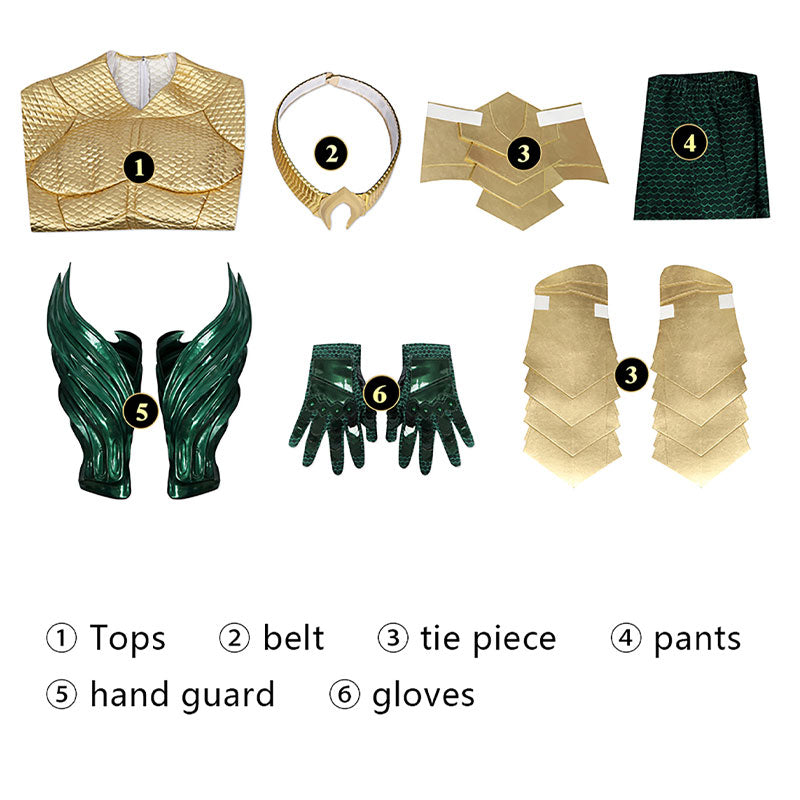 Aquaman 2 Arthur Curry Gold Cosplay Costumes