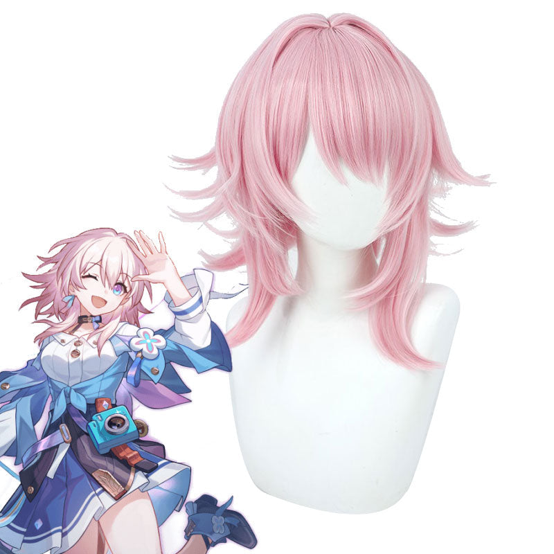Honkai: Star Rail March 7th Pink Cosplay Wigs