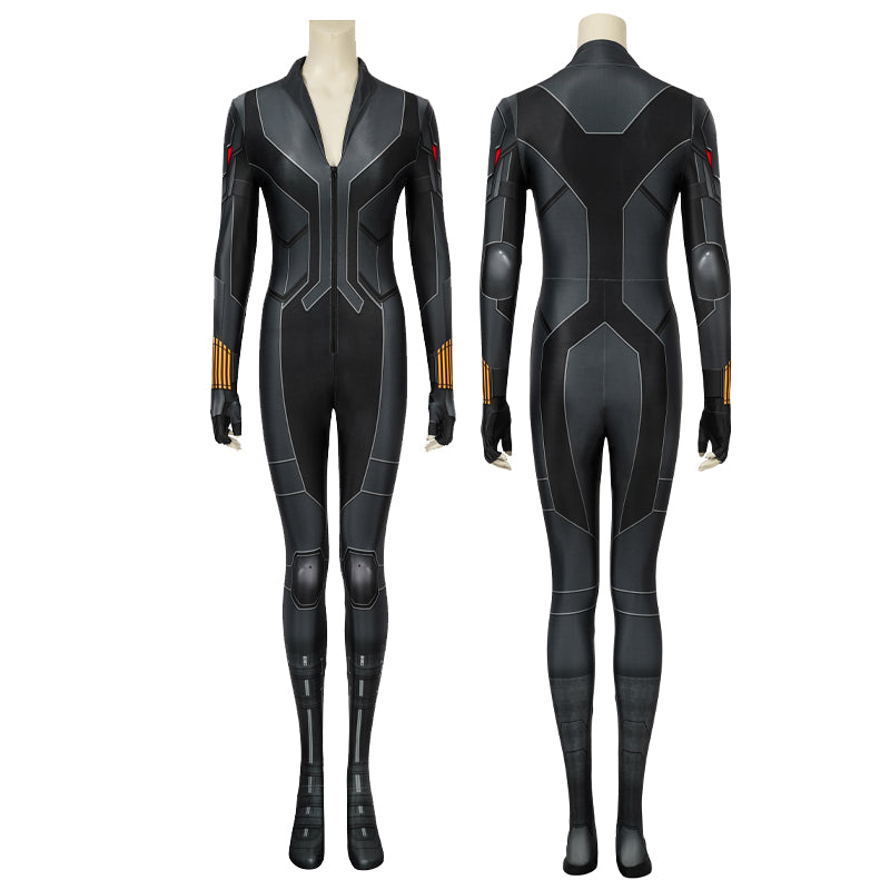 Black Widow Natasha Romanoff Black Suit Jumpsuit Cosplay Costumes