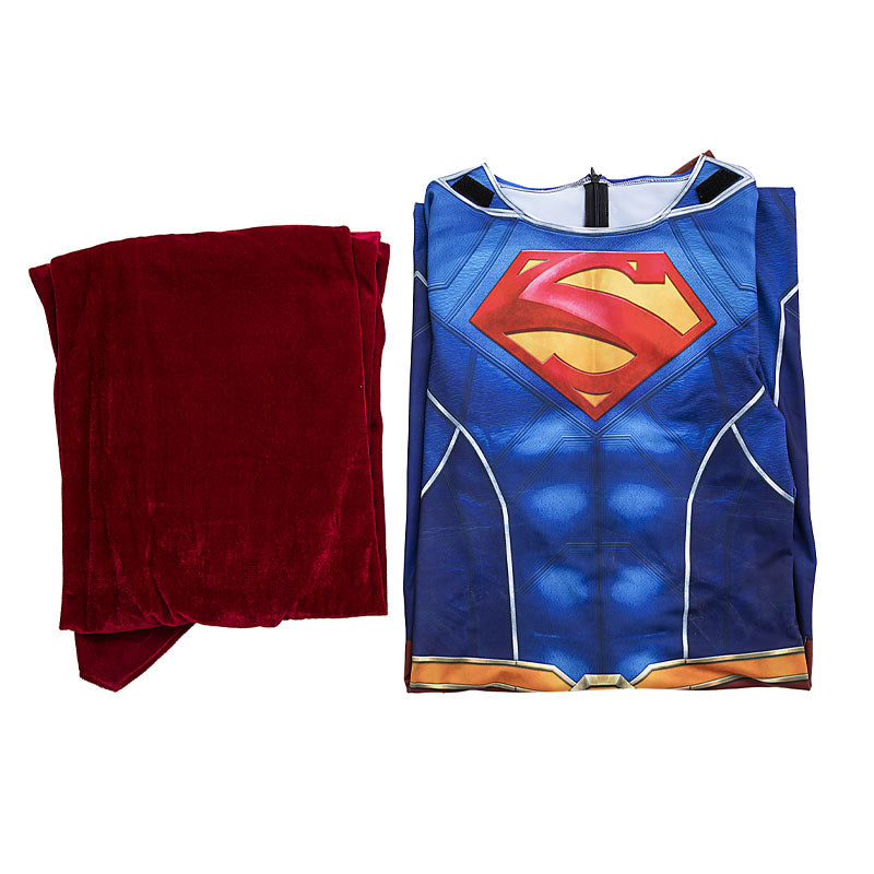 Suicide Squad: Kill the Justice League Superman Jumpsuit Cosplay Costumes