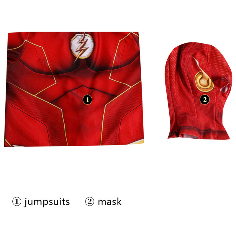 The Flash season 8 Barry Allen Kids Jumpsuit Cosplay Costumes
