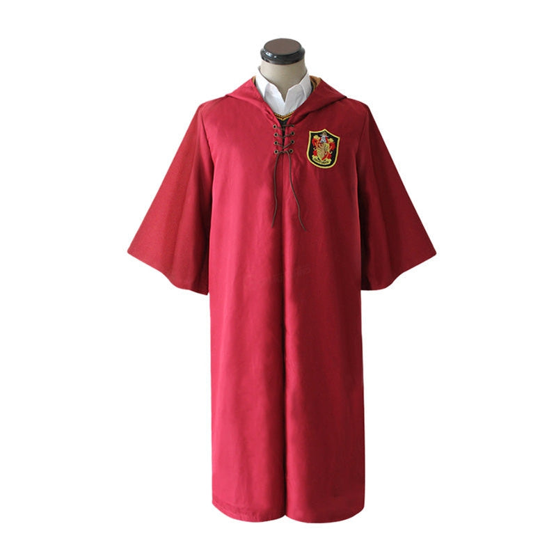 Harry Potter Hogwarts Gryffindor Quidditch Team Cloak Cosplay Costume
