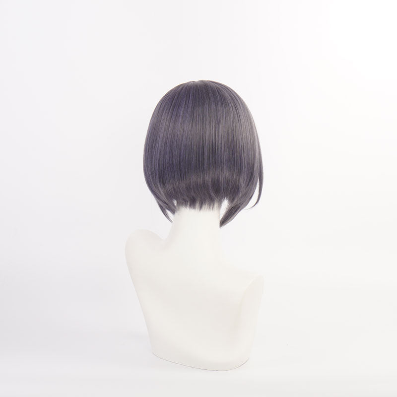 Genshin Impact Kujo Sara Blue Gradient  Short Cosplay Wigs