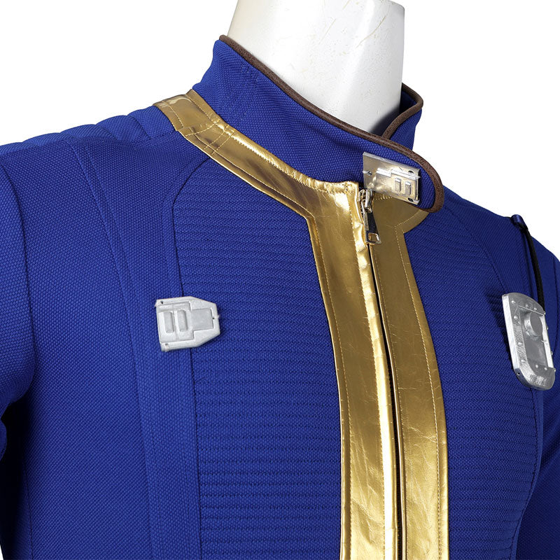 Fallout 4 Vault 75 Jumpsuit Cosplay Costumes With Props
