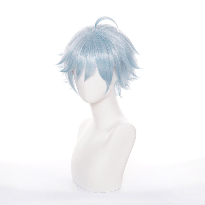 Genshin Impact Chongyun Light Cyan Halloween Cosplay Wigs