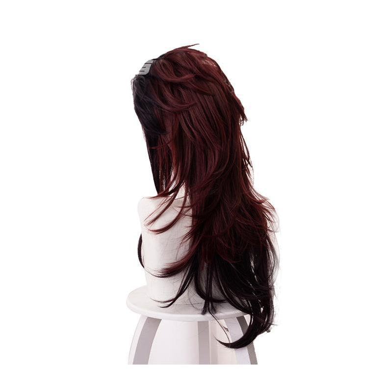 Demon Slayer Kimetsu no Yaiba Tanjirou Kamado Red Mix Black Long Cosplay Wigs