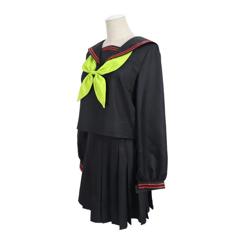 Demon Slayer Kimetsu no Yaiba Nezuko Kamado Makomo School Uniform Cosplay Costumes