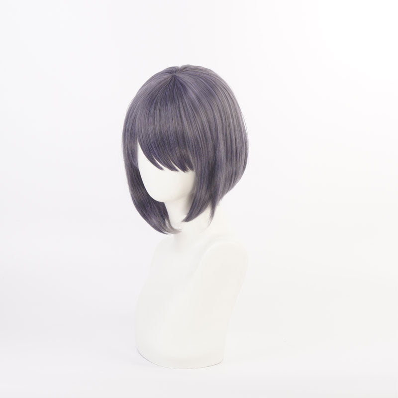 Genshin Impact Kujo Sara Blue Gradient  Short Cosplay Wigs