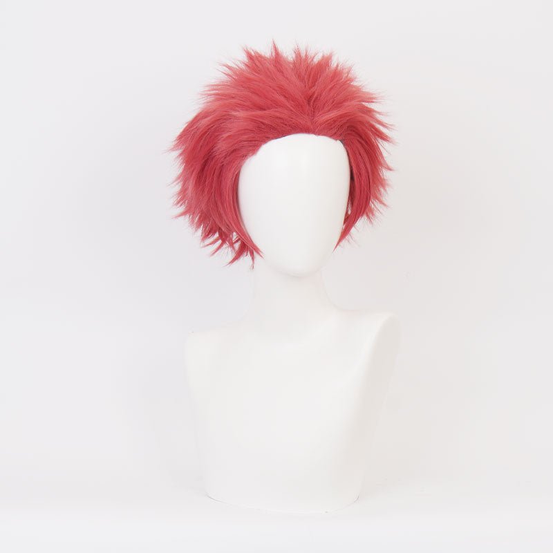 Demon Slayer Kimetsu no Yaiba Akaza Upper Rank Three Pink Halloween Cosplay Wigs