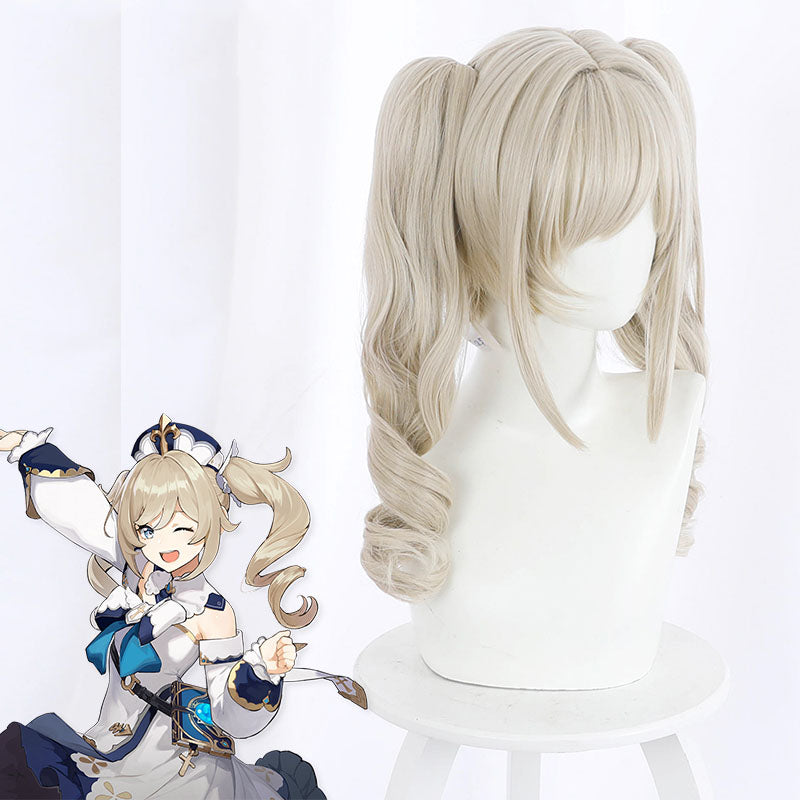 Genshin Impact Barbara Golden Cosplay Wig