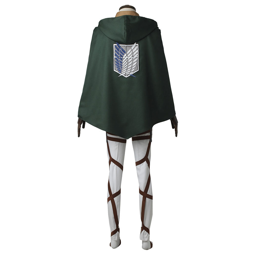 Attack on Titan Shingeki no Kyojin Levi Ackerman Scout Regiment Cosplay Costume - No Boots