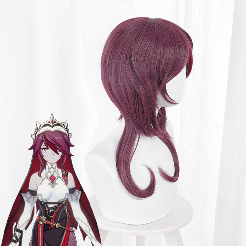 Genshin Impact Rosaria Purple Cosplay Wig