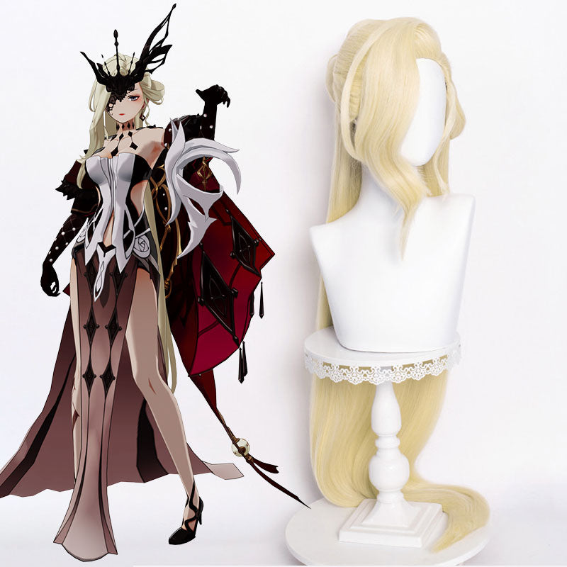 Genshin Impact La Signora Golden Cosplay Wig