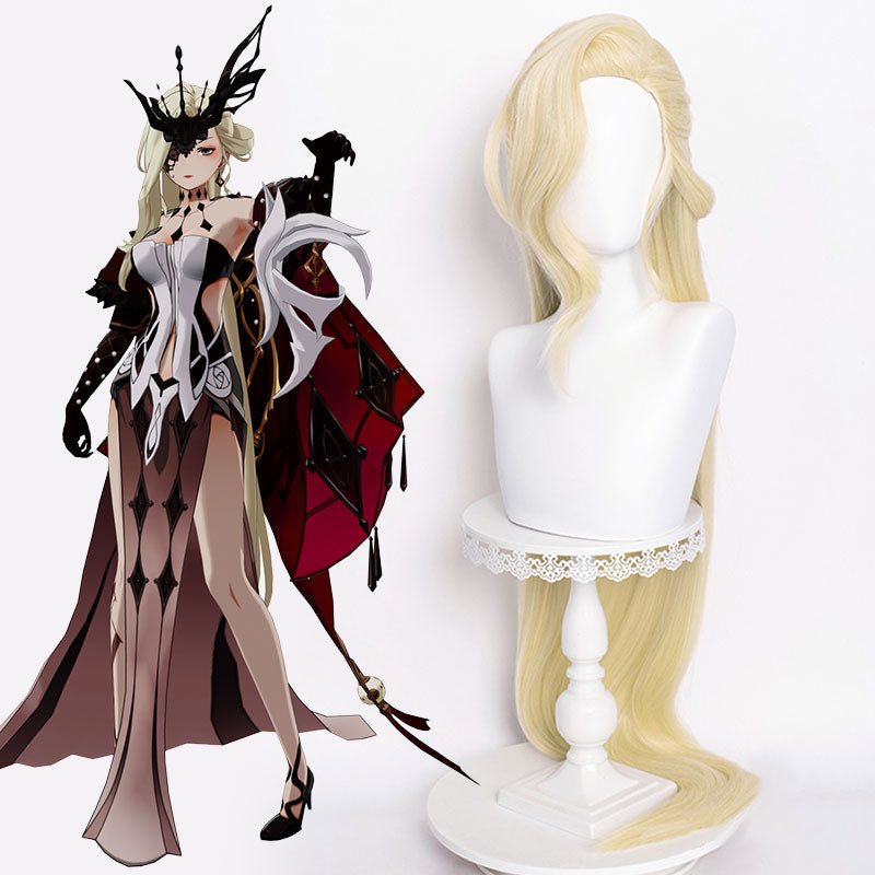 Genshin Impact La Signora Golden Cosplay Wig