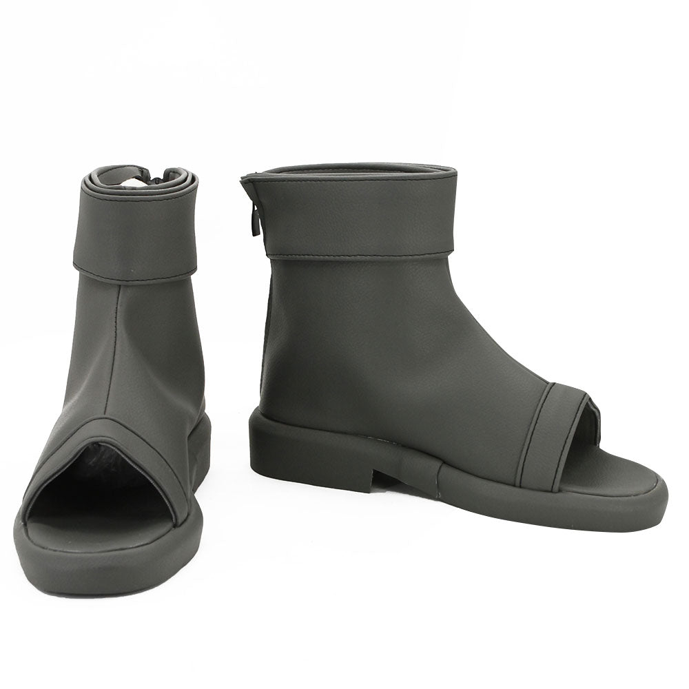 Kushina Uzumaki from Naruto Halloween Grey Cosplay Shoes