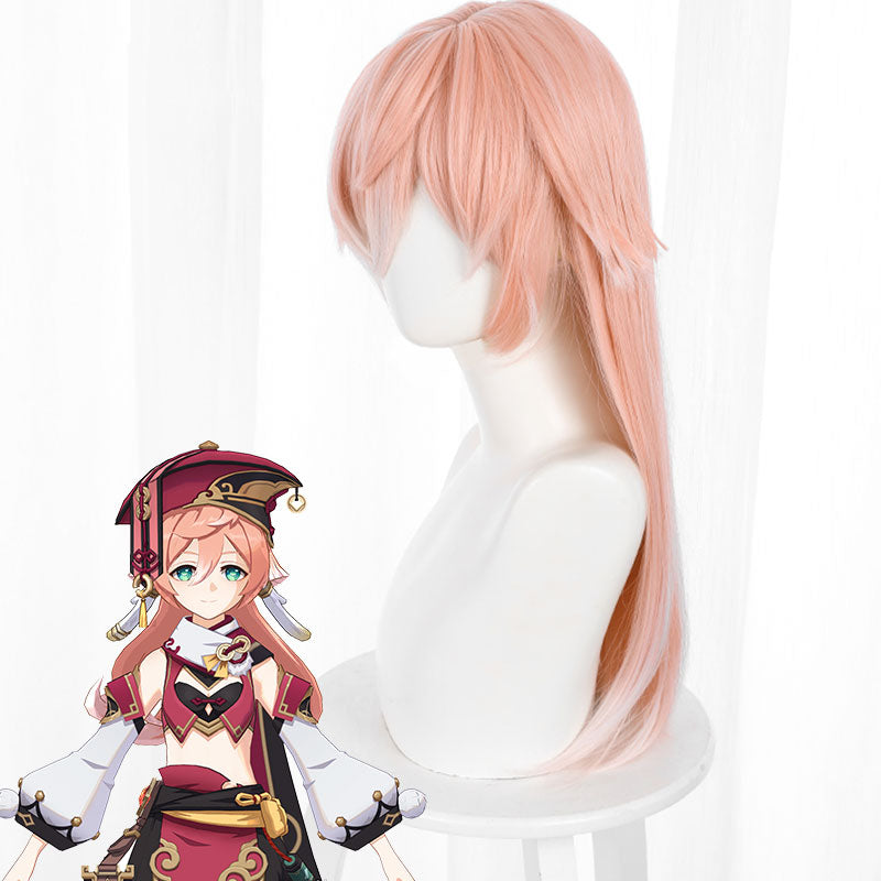 Genshin Impact Yanfei Pink Cosplay Wig