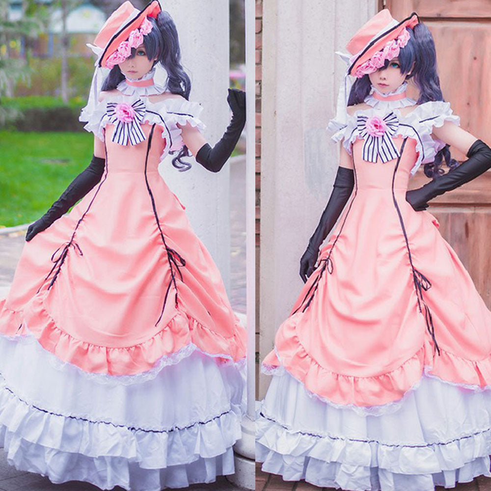 Black Butler Ciel Phantomhive Lolita Dress Halloween Cosplay Costume