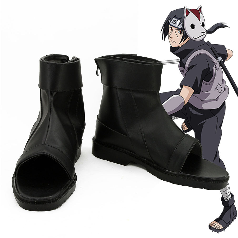 Anbu's Itachi Uchiha Halloween Black Cosplay Shoes