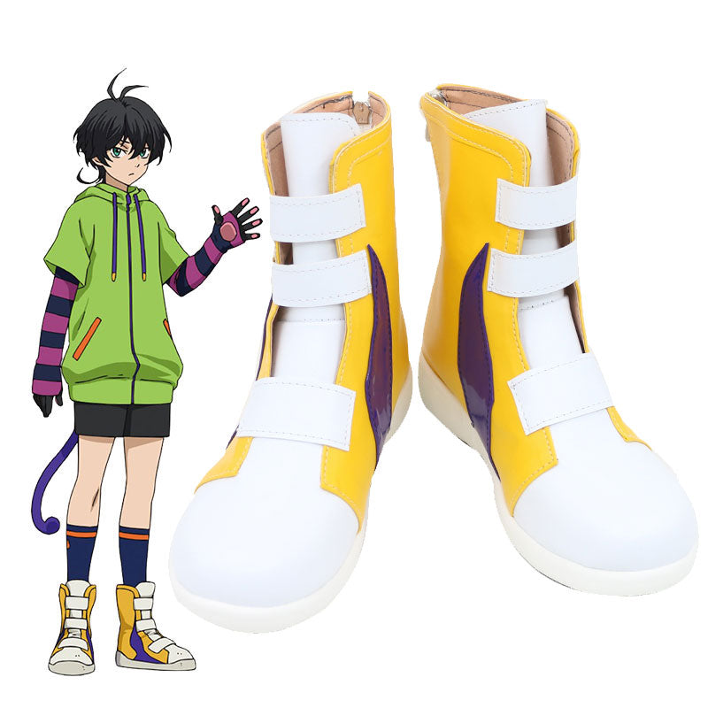 SK8 the Infinity SK∞ Miya Chinen Golden Shoes Cosplay Boots