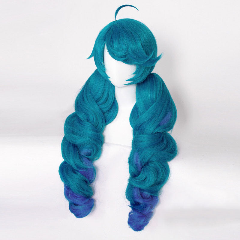 League Of Legends LOL Gwen Blue Cosplay Wig