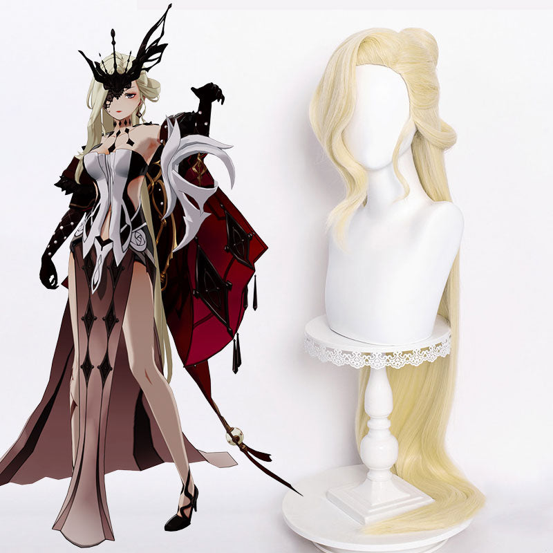 Genshin Impact La Signora Golden Cosplay Wig