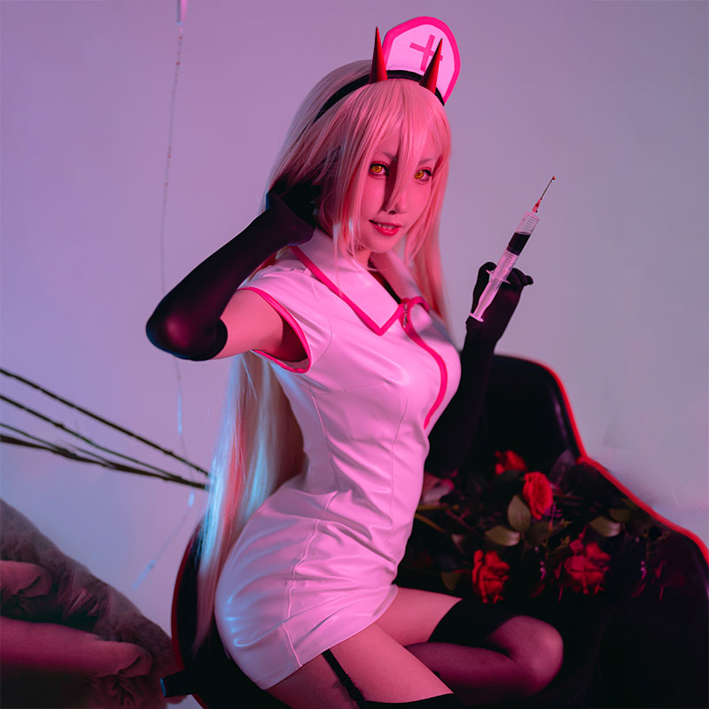Chainsaw Man Power Makima Nurse Cosplay Costume