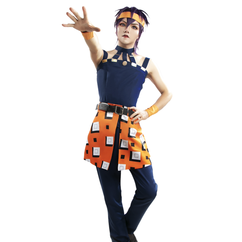 JoJo's Bizarre Adventure: Vento Aureo Golden Wind Narancia Ghirga Halloween Cosplay Costume