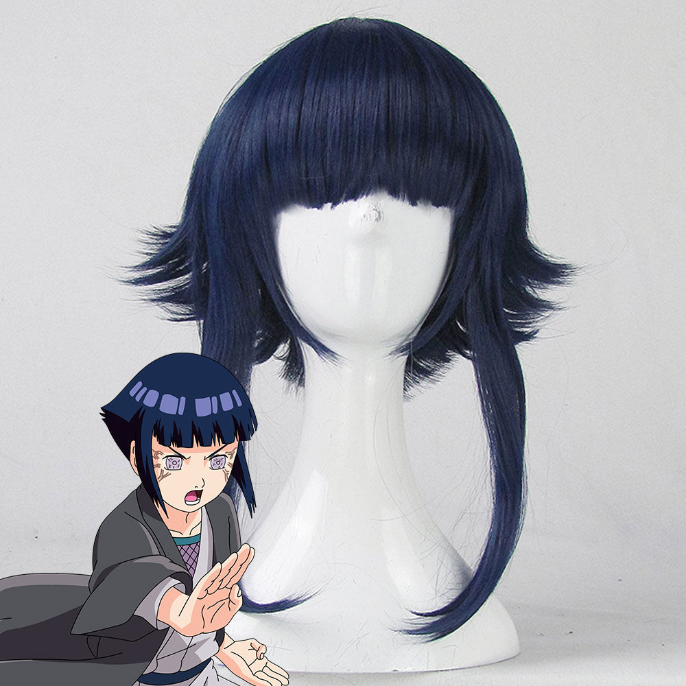 Young Hinata Hyuga from Naruto Halloween Blue Cosplay Wig