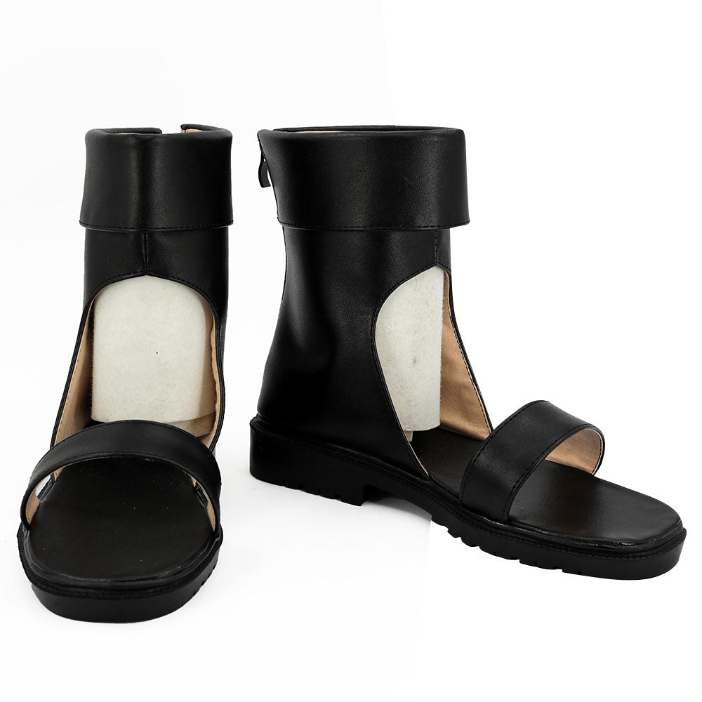 Temari from Naruto Halloween Black Cosplay Shoes