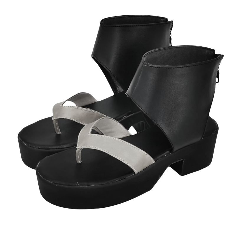 Genshin Impact Kaedehara Kazuha Black Cosplay Shoes