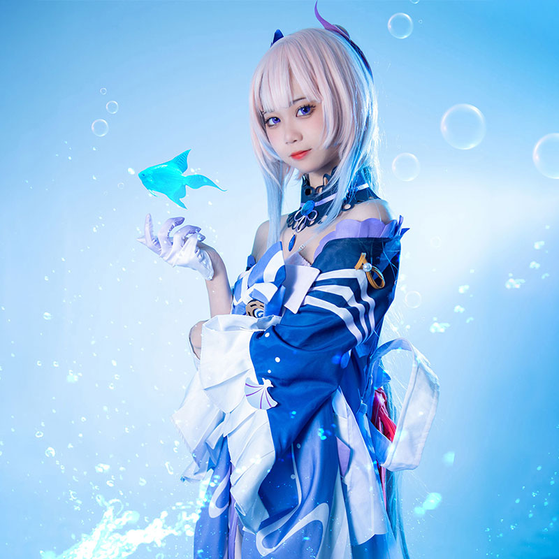 Genshin Impact Sangonomiya Kokomi Halloween Cosplay Costume