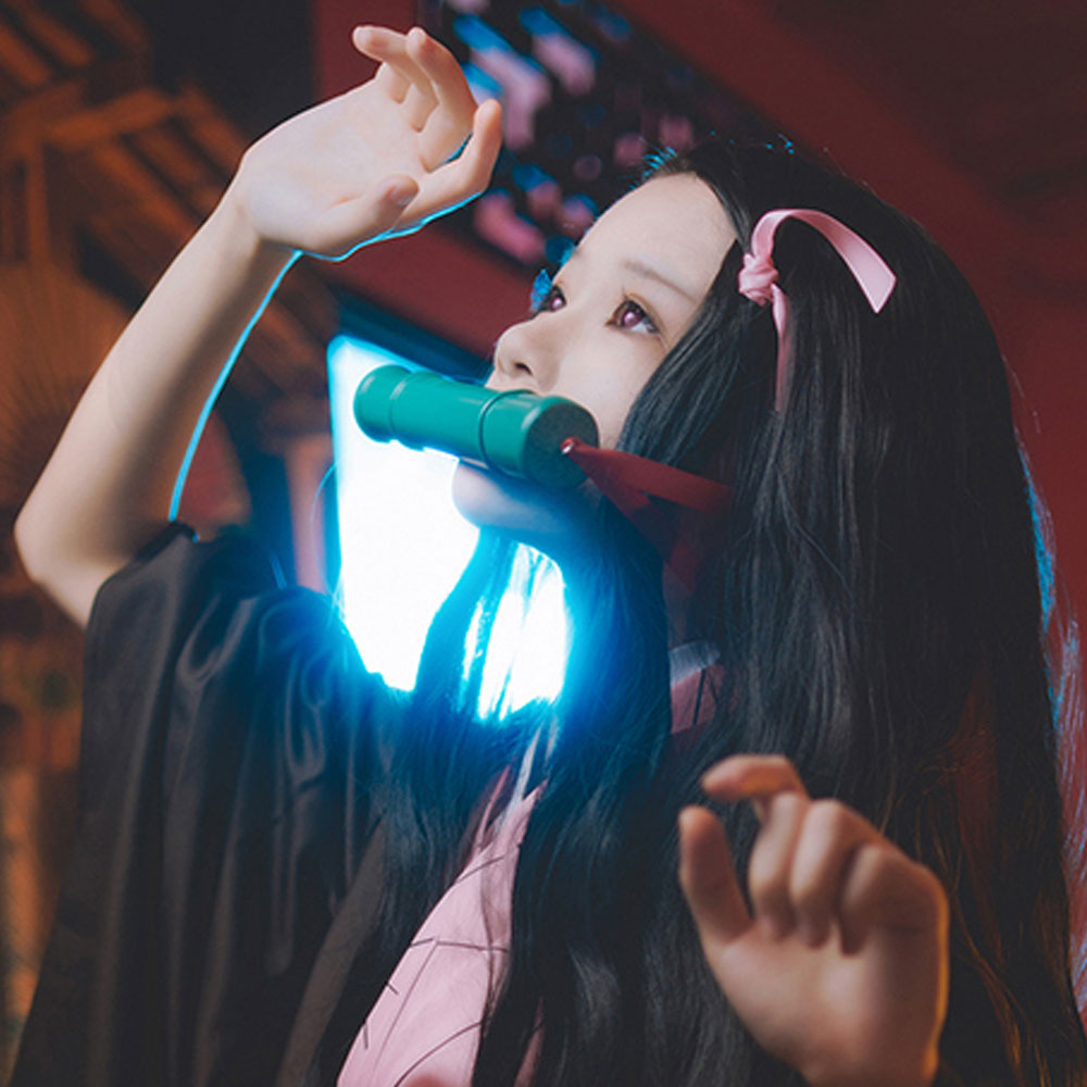 [in stock]Demon Slayer: Kimetsu No Yaiba Nezuko Kamado Cosplay Costume