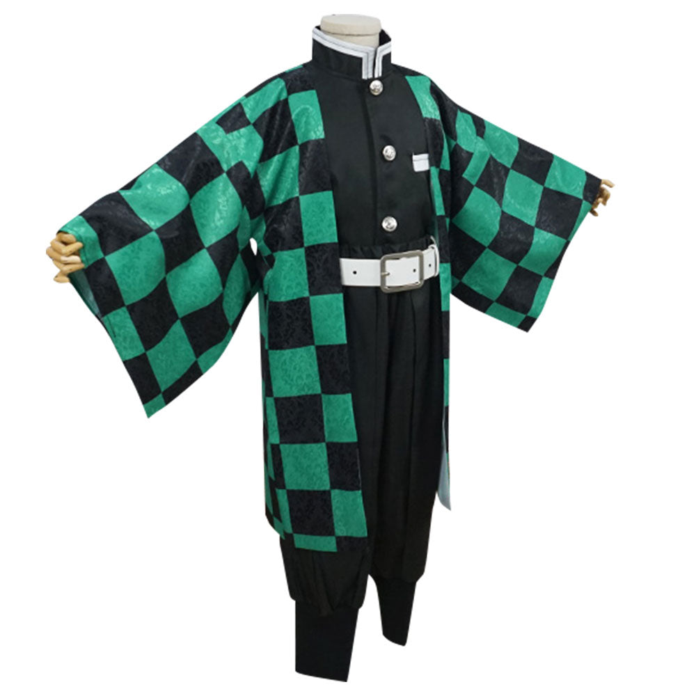 Kids Size Demon Slayer: Kimetsu No Yaiba Kamado Tanjirou Cosplay Costume