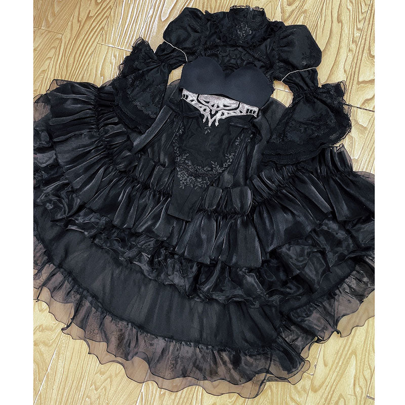 NieR: Automata 2B YoRHa No.2 Type B White Black Wedding Dress Cosplay Costume - Size Customization