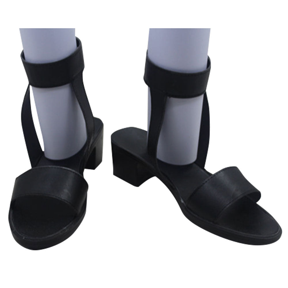 Tsunade from Naruto Halloween Black Cosplay Shoes