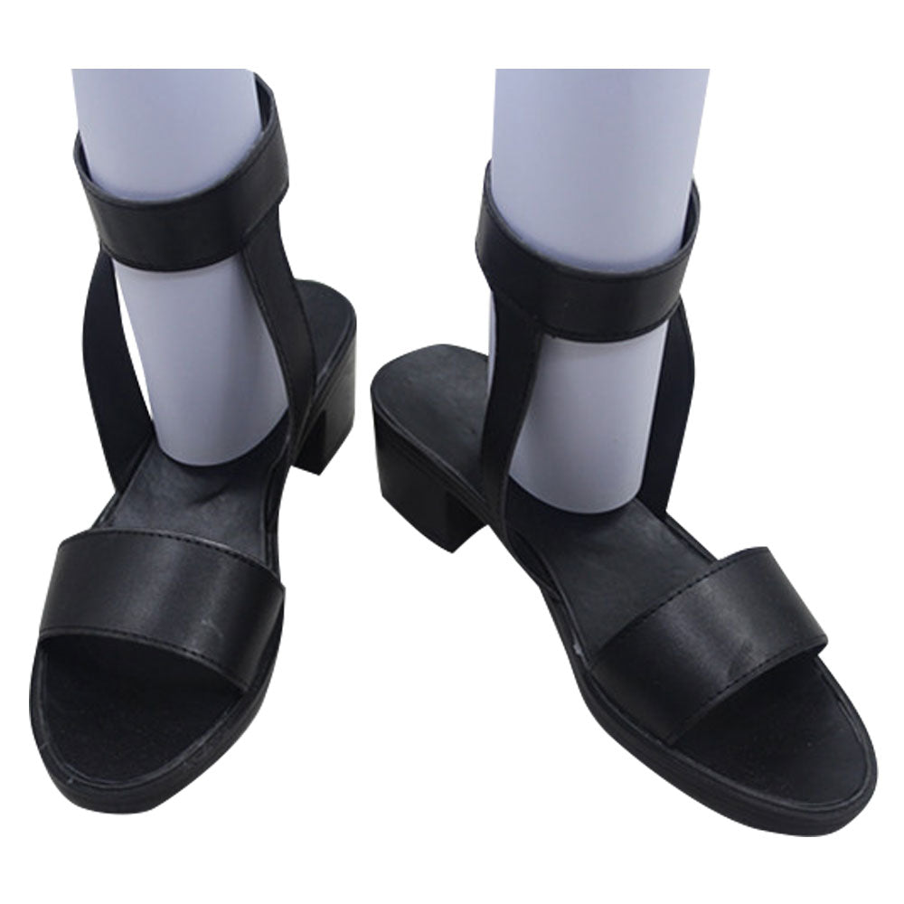 Tsunade from Naruto Halloween Black Cosplay Shoes
