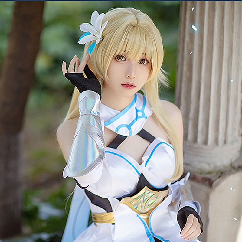 Genshin Impact Player Female Traveler Lumine Cosplay Costume
