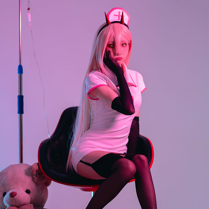 Chainsaw Man Power Makima Nurse Cosplay Costume