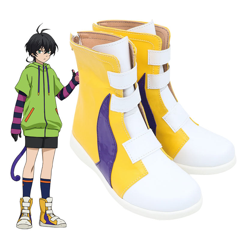 SK8 the Infinity SK∞ Miya Chinen Golden Shoes Cosplay Boots