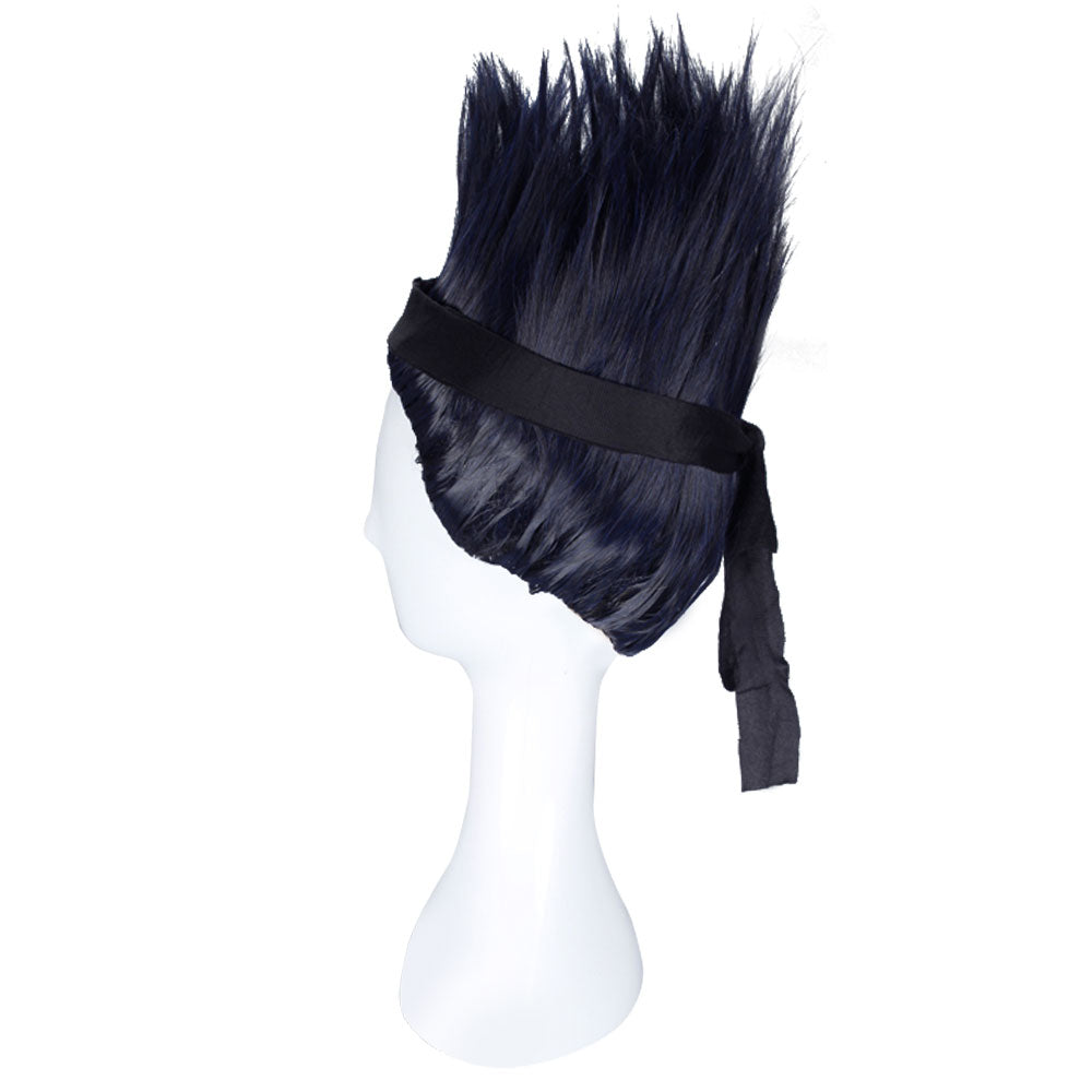 Kisame Hoshigaki from Naruto Halloween Black Blue Cosplay Wig