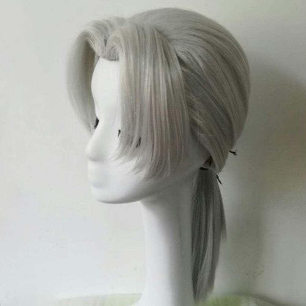 Kabuto Yakushi from Naruto Halloween Silver Cosplay Wig