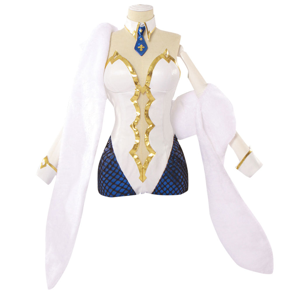 Fate Grand Order Ruler Artoria Pendragon Swimsuit Bunny Girl Rabbit Cosplay Costume