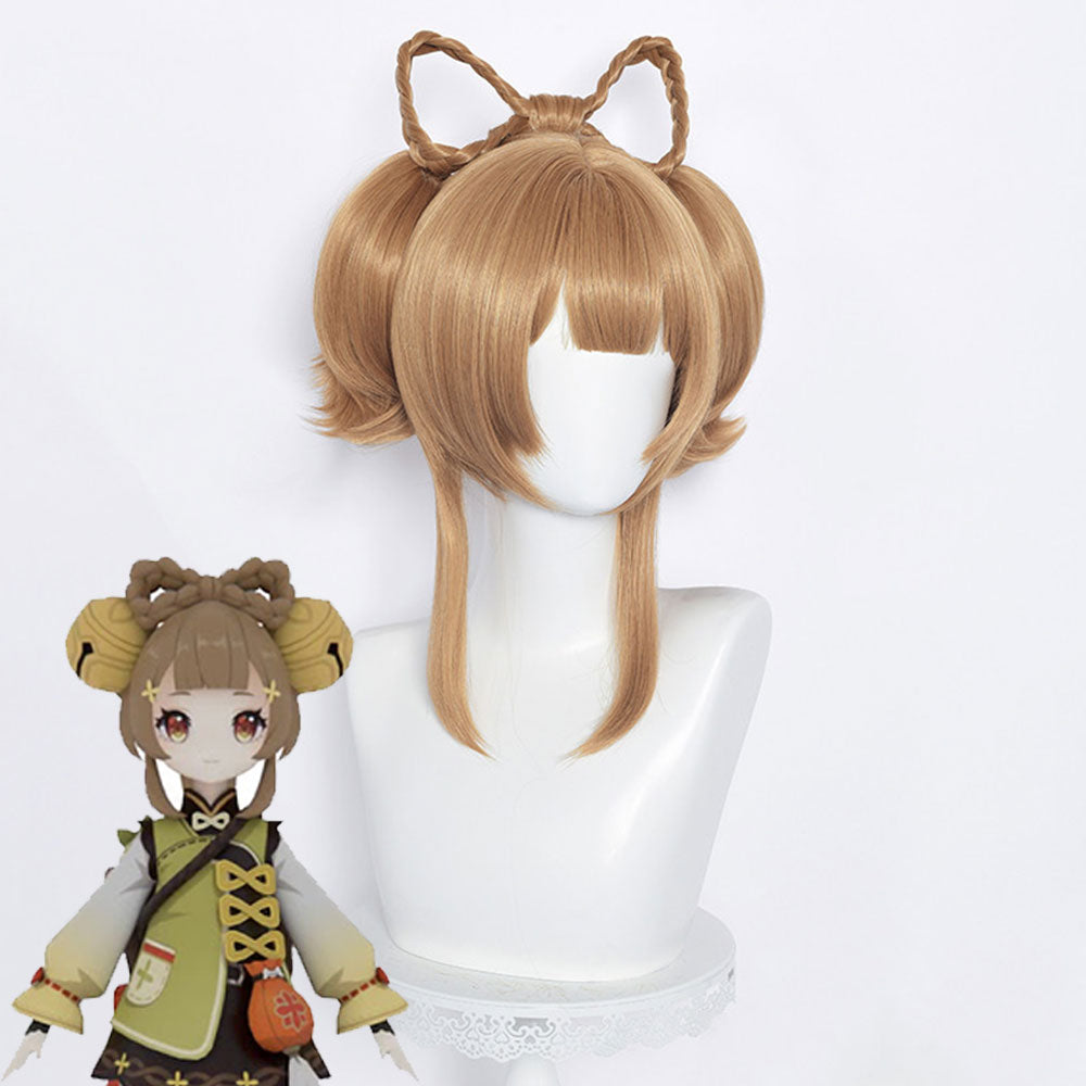 Genshin Impact Yaoyao Light Brown Cosplay Wig
