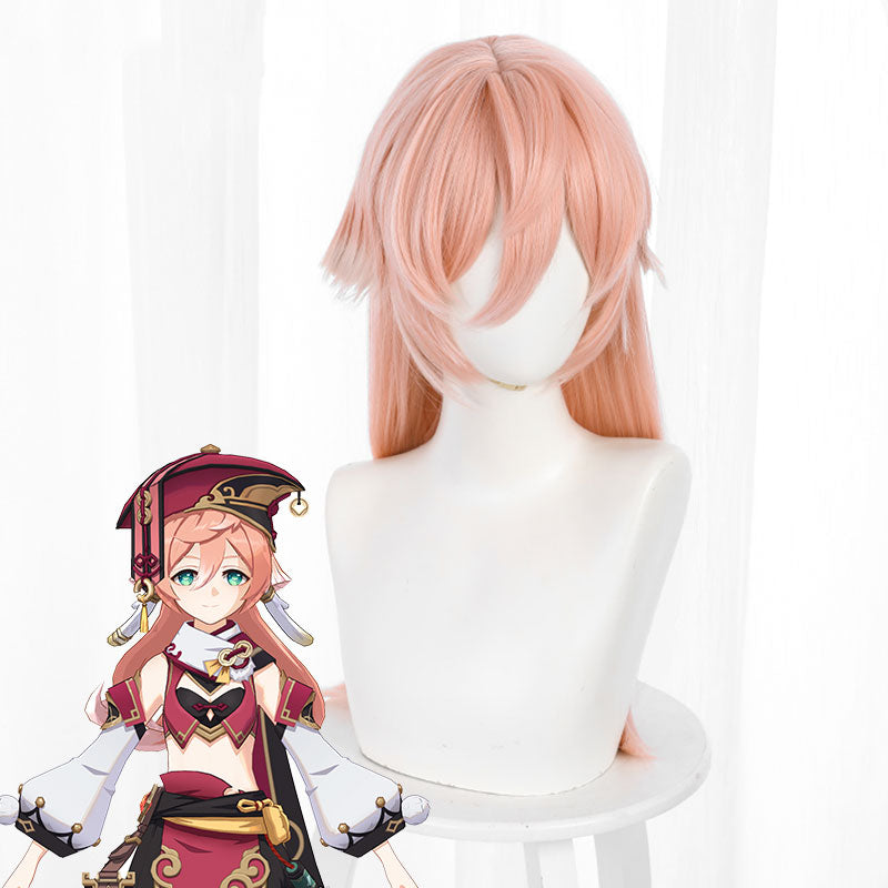 Genshin Impact Yanfei Pink Cosplay Wig