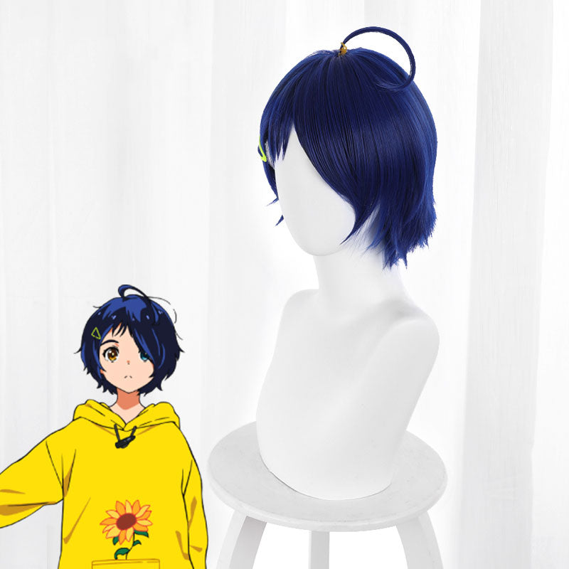 Wonder Egg Priority Ai Ohto Blue Cosplay Wig