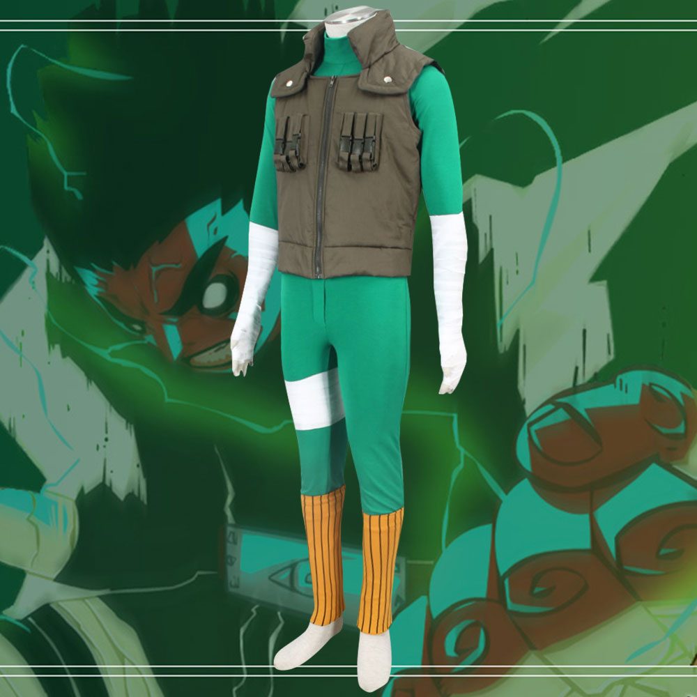 Rock Lee from Naruto Halloween Cosplay Costume - B Edition