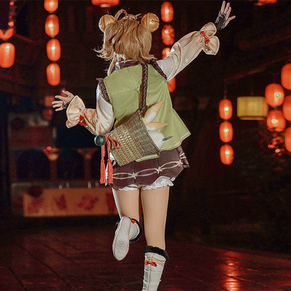 Yaoyao from Genshin Impact Halloween Cosplay Costume