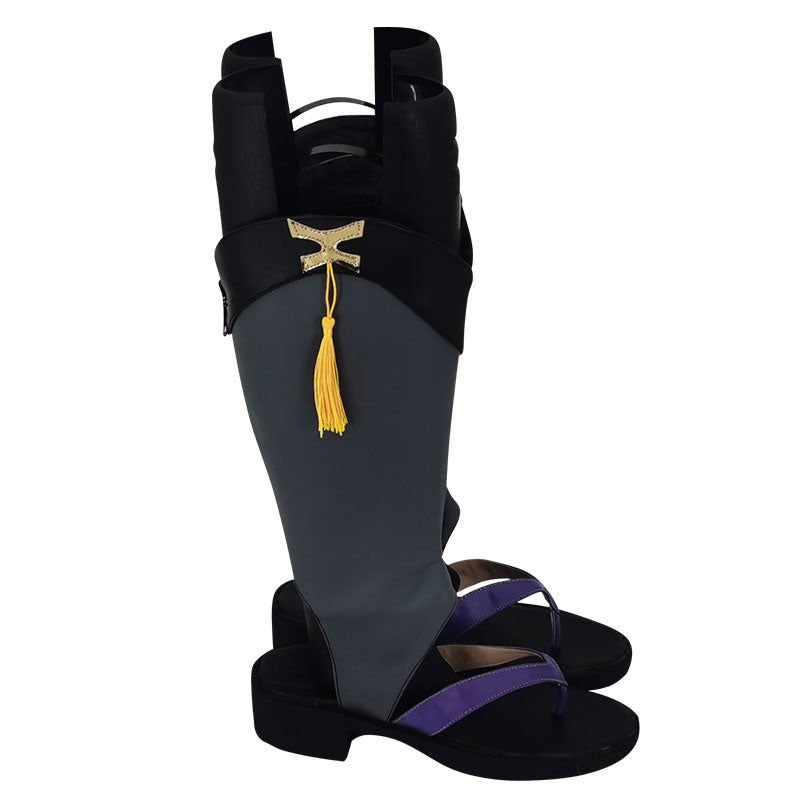 Genshin Impact Scaramouche Blue Shoes Cosplay Boots