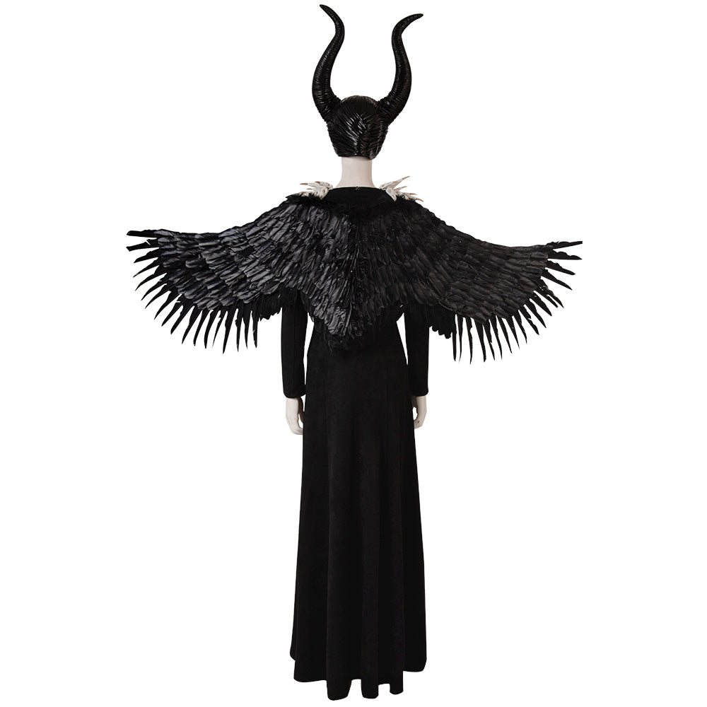 2016 Alice in Maleficent: Mistress of Evil Maleficent Black Halloween Cosplay Costume