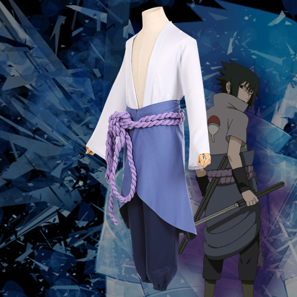 Sasuke Uchiha from Naruto Halloween Cosplay Costume - B Edition